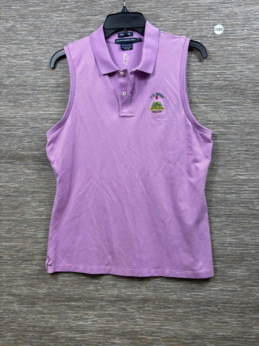 U.S. Open Merion 2013 Shirt Womens Large Sleeveless Golf Ralph Lauren Polo